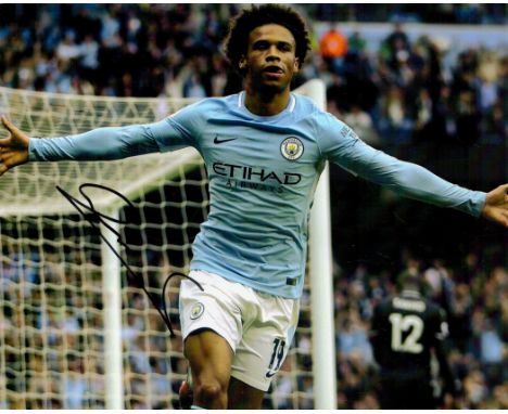 Leroy Sane Signed Photo (Pictured playing for Bayern Munich) approx size 10 x 8 inches, good condition. Good condition. All a