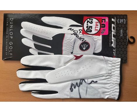 Golf Graeme McDowell Signed Dunlop Extra Large Golfing Glove. Signed in black ink. In Original Packaging. Good condition. All