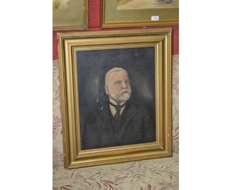 English School (early 20th century)
Portrait of a gentleman wearing frock coat
unsigned, giltwood frame.