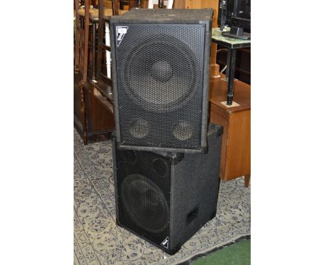 Audio equipment - A pair of Mach speaker systems TXS15 300W speakers.