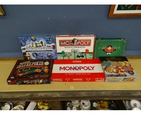 Board games and card games to include Monopoly and Poker etc&nbsp;