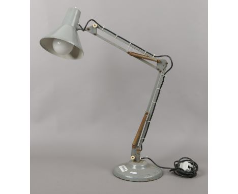 A vintage grey anglepoise desk lamp maker Thousand and One Lamps Ltd.