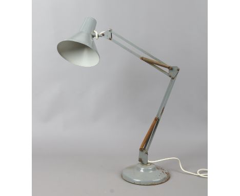 A vintage grey anglepoise desk lamp maker Thousand and One Lamps Ltd.