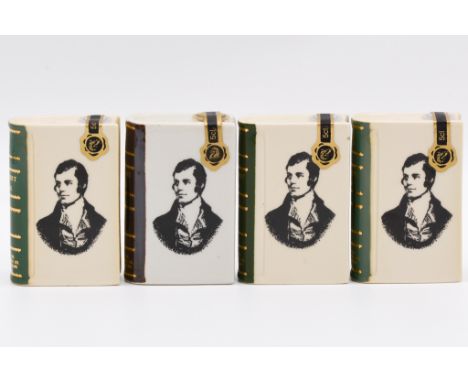 Fifteen assorted Rutherford's ceramic book decanters, blended Scotch whisky, Spirit of Scotland sets, including three Rutherf