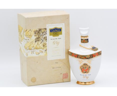Langs Select Founders Reserve Scotch whisky, Year of the Pig (1995), Special Edition Decanter, 70cl, 43%, in presentation box