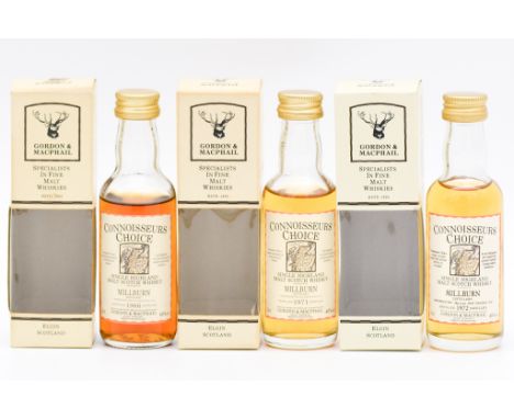 Gordon &amp; MacPhail, Connoisseurs Choice, old map label, 1990s bottling - Millburn, single Highland malt Scotch whisky: 196