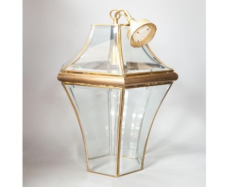A contemporary porch lantern.41 cms high.