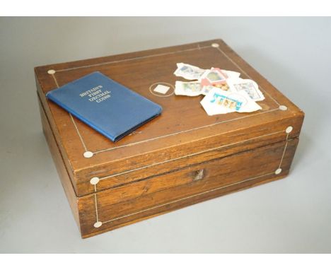 Assorted hand-coloured engravings, Victorian frameless silhouette portrait and ephemera