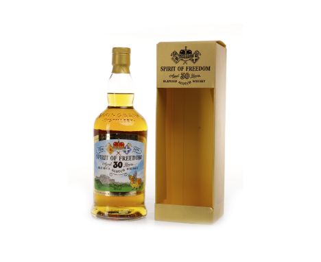 SPIRIT OF FREEDOM AGED 30 YEARSBlended Scotch WhiskyBottled by J&A Mitchell & Co.Ltd to commemorate the 700th anniversary of 