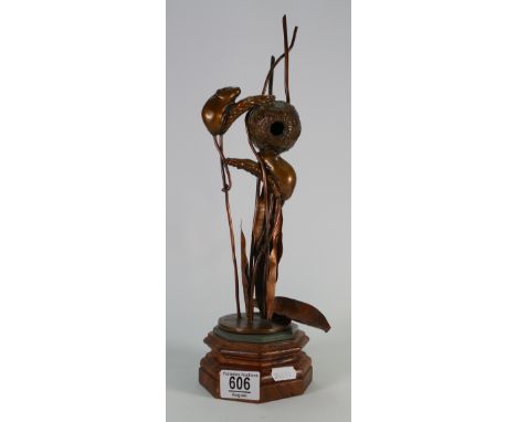 R Campbell Bronzed limited edition figure of Harvest Mouse: signed to base