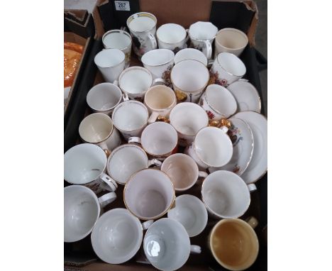 A large collection of Commemorative Loving Cups &amp; Mugs from Hammersley, Royal Worcester, Aynsley etc