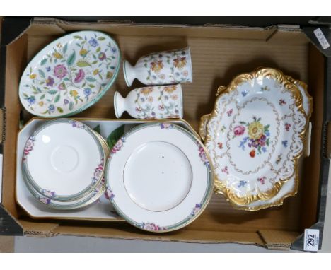 A mixed collection of items to include: Royal Doulton Orchard Hill tea ware, Minton Haddon Hall items and hand decorated Hamm