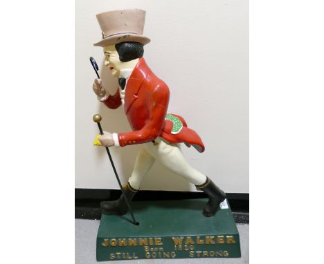 Very Large Johnnie  Walker Plastic Advertising figure: height 74cm