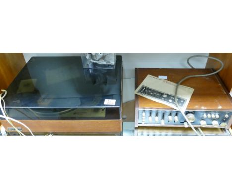 Goldring Lenco GL 78 Transcription Turntable: with instructions, spare cartridge &amp; Eagle AA 6B Transistor Stereo Amplifie