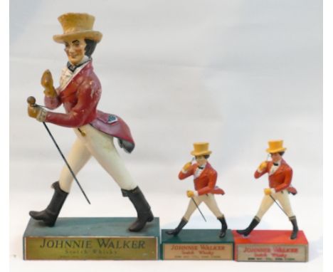 Johnnie  Walker Plastic Advertising figures: height of tallest  42cm