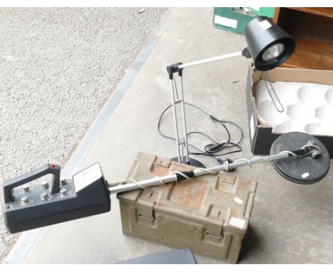 Military Ammo Box: together with Metal Detector &amp; table lamp(3)