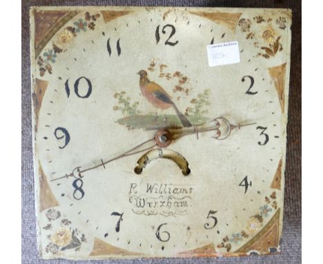 R Williams Wrexham Grand Father clock Face &amp; Mechanism: