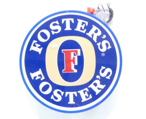 Fosters Lager Double Sided Advertising Hanging Lamp: