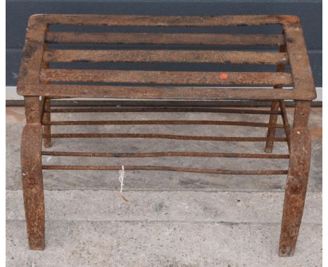 Vintage metal fire grate, 54 x 38 x 31cm tall.  