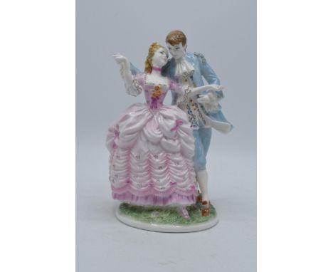 Royal Worcester figure 'The Flirtation', limited edition 1160 of 2450, CW304.  In good condition with no obvious damage or re
