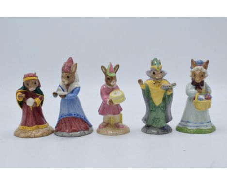 Royal Doulton Bunnykins to include Sundial DB213, Fortune Teller DB218, Mrs Bunnykins DB19, Mystic DB197 and Birthday Girl DB