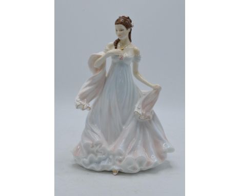 Royal Worcester figure With All My Heart CW814 with certificate.  In good condition with no obvious damage or restoration.