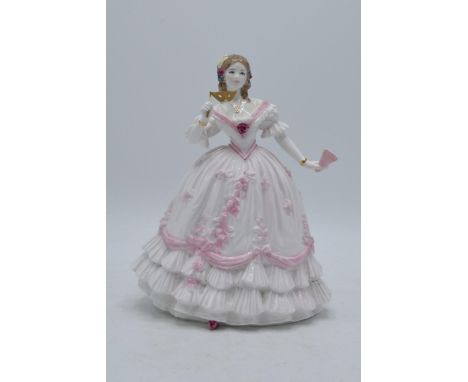 Royal Worcester lady figure The Masquerade Begins  limited edition.  In good condition with no obvious damage or restoration.