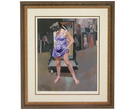 Robert Oscar Lenkiewicz (1941-2002) - "Painter with Esther - Aristotle/Phylis Theme Project 18", limited edition colour photo