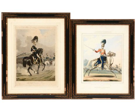 19th Century, British School - "XVIIth Light Dragoons (Lancers)", and "Officers of the British Army No.2 17th Lancers", unifo