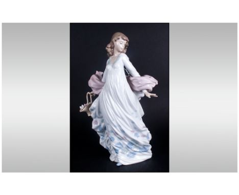 Lladro Figure ' Spring Splendor ' Model Num.5898. Issued 1992, Height 11.75 Inches, Excellent Condition. 