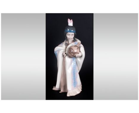 Lladro Figure 'Ceremonial Princess' model number 6424, Issued 1997, 10'' in height. Mint condition.