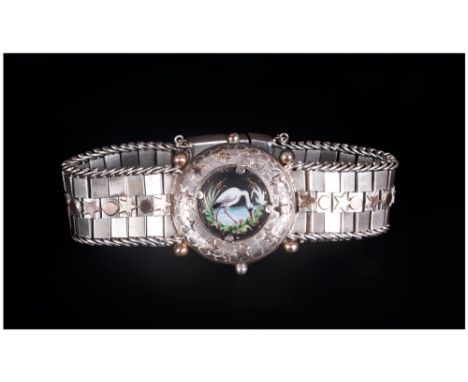 A Vintage White Metal Bracelet.