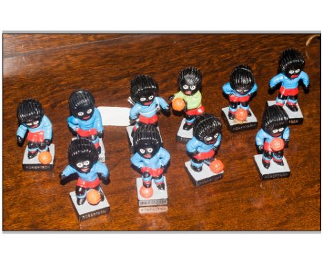 Robertson Jam Vintage Jolly Football Team, 10 pieces. 