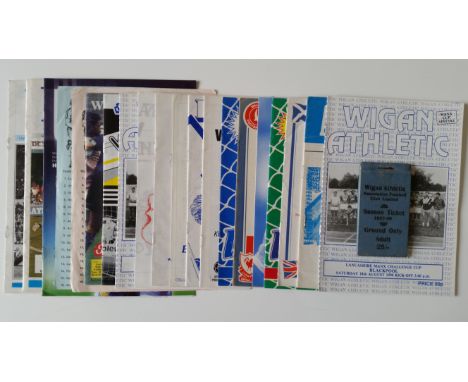 FOOTBALL, Wigan Athletic programmes, 1957/58, inc. pre-season friendlies, minor cup games, hard to find single sheets etc., w