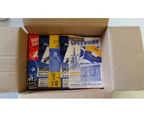 SPEEDWAY, programmes, inc. Rye House (31), Coventry (13), Oxford (25), Poole (29), West Ham (10), Edinburgh (23) &amp; Swindo