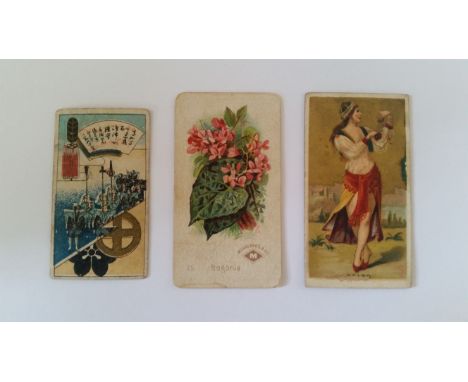 JAPAN, odds, Murai (8) &amp; Mitsui, inc. flowers (2), dances (2), playing card, inset symbols (4) etc., creased (4), a.m.r.,