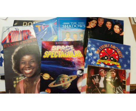 THEATRE, concert programmes, inc. signed to cover (5), Phil &amp; Don Everley, John Williams (Space Spectacular), The Corrs (