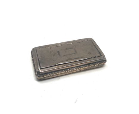Antique georgian silver snuff box 