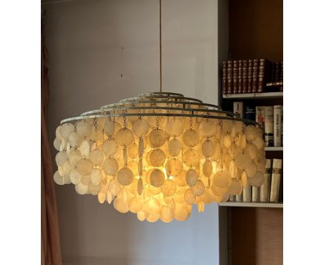 Verner Panton (Gamtofte Sogn, Denmark, 1926 - 1998)"Fun 11DM ceiling lamp"Created in 1964. One of Panton’s iconic lamps and o