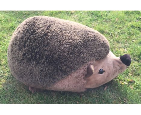 STEIFF, A LARGE HEDGEHOG  with label to left ear. 77 x 49 x 32 cm  
