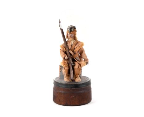 This is a wonderful piece of pioneer or frontier folk art.  The piece dates to the last quarter of the 19th century.  There i