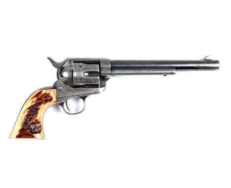 This is a standard Colt Single Action Army Revolver manufactured in 1905.  Features include a 7-1/2" barrel, single action, s