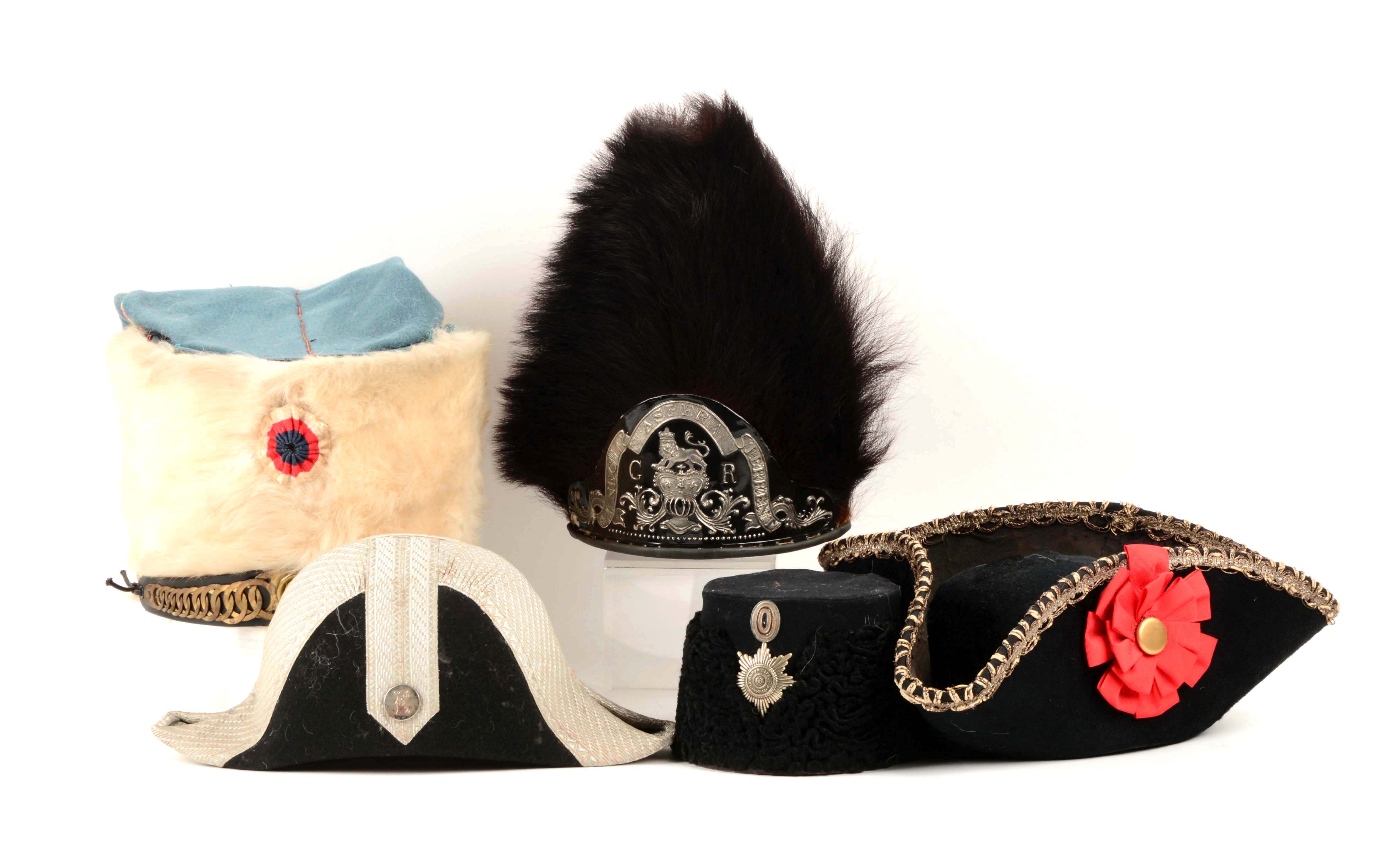 Includes a reproduction Revolutionary War era British grenadier's