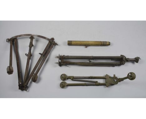 Including a World War I brass telescope manufactured by W. Ottway & Co. Ealing, dated 1916. Scope works perfectly by rotating