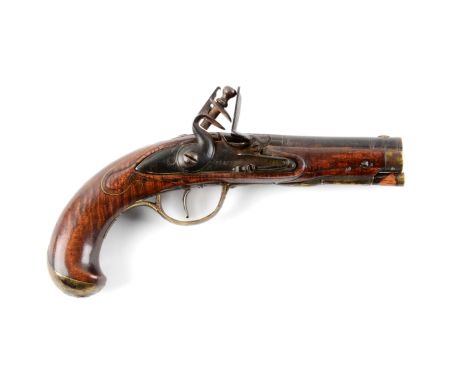 Rifled steel four-stage barrel is unmarked and has diminutive engraved brass and silver front sight surrounded by two engrave