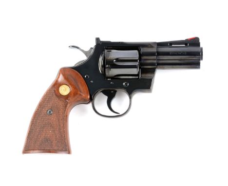 Colt Factory letter confirms that this Colt Python was shipped as a 3" standard Python.  Features Colt royal blue finish, ven