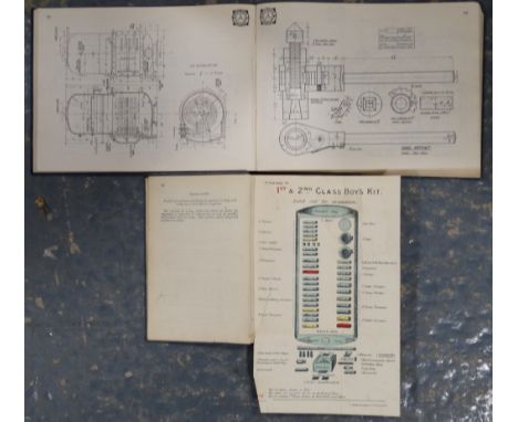 MANUAL OF STEAMSHIP FOR BOYS TRAINING SHIPS OF NAVY 1898 + MACGIBBONS PICTORIAL DRAWING BOOK FOR MARINE ENGINEERS STEAM & MOT