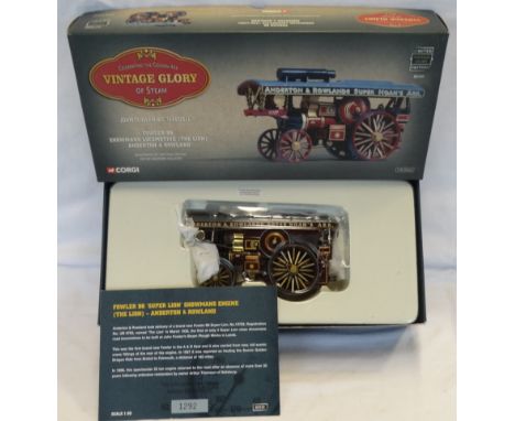 CORGI VINTAGE GLORY OF STEAM LTD EDITION FOWLER B6 THE LION ANDERTON & ROWLAND 