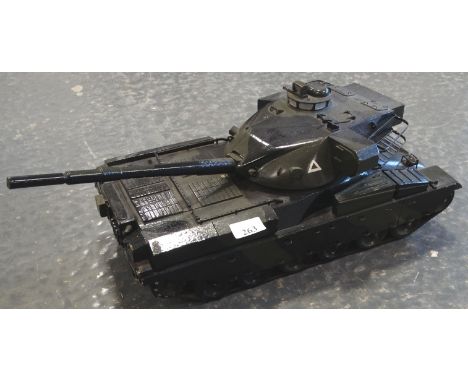 SCRATCHBUILT LARGE MODEL WOODEN TANK 