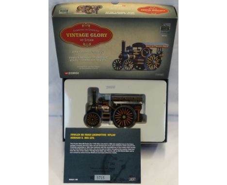 CORGI VINTAGE GLORY OF STEAM LTD EDITION FOWLER B6 ATLAS-NORMAN E BOX LTD 